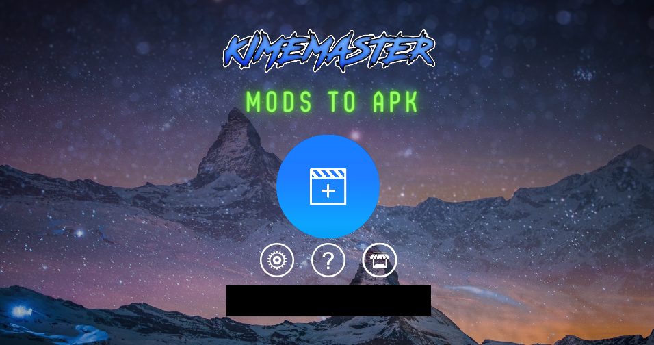 The Interface of Infographics of Blue Kinemaster Pro Mod Apk