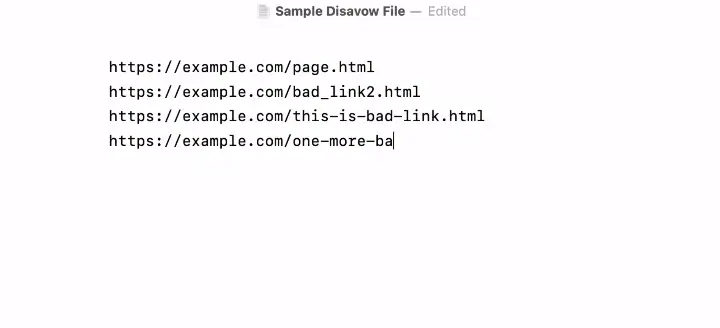 Disavow File Sample